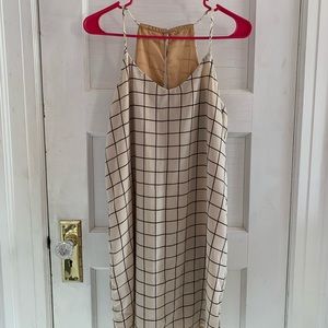 Checkered mini dress